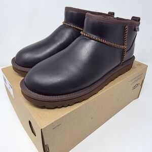 ❌️SOLD❌️ UGG Men's 8 41 Ironwood Boots Ultra Mini Leather Shearling Wool Brown